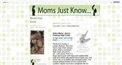 Desktop Screenshot of blog.momsjustknow.com